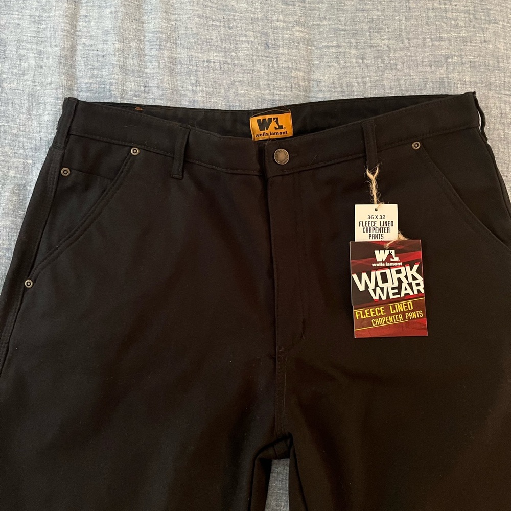 WK Workwear Black Cargo Pants